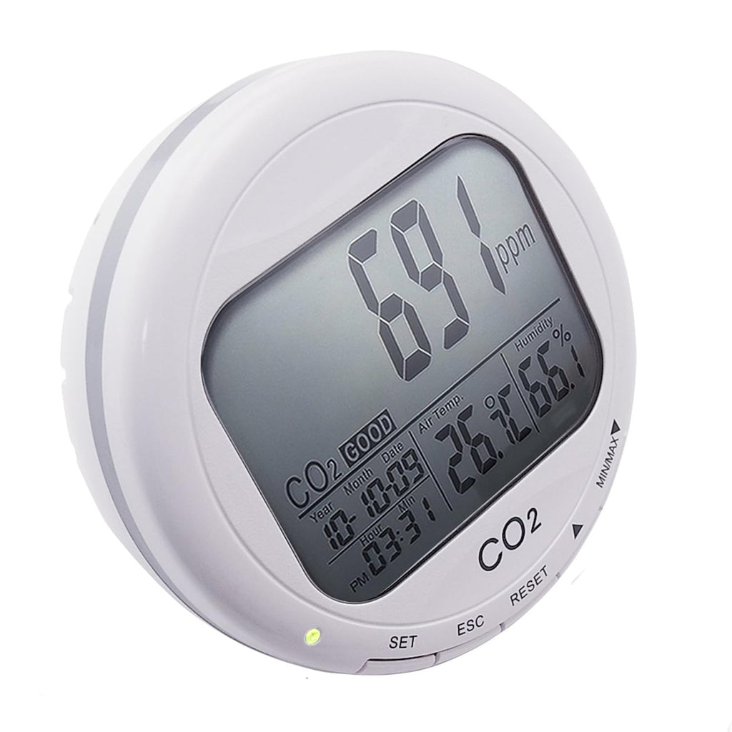 CO2 Monitor Controller with Relay Function 4.5m Cable NDIR Sensing Probe E644