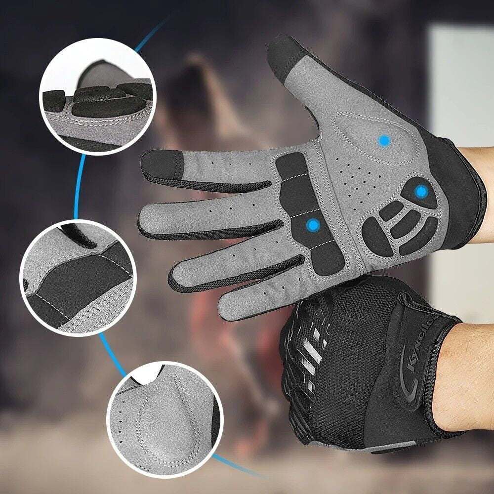 Full Finger Breathable Gel Pad Cycling Gloves L34196