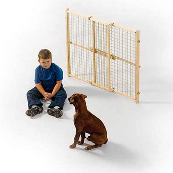 44-in Wood Wire Mesh Pet Gate M9260