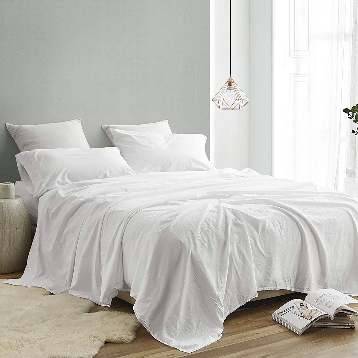Washed Percale Queen Sheet Set T23444