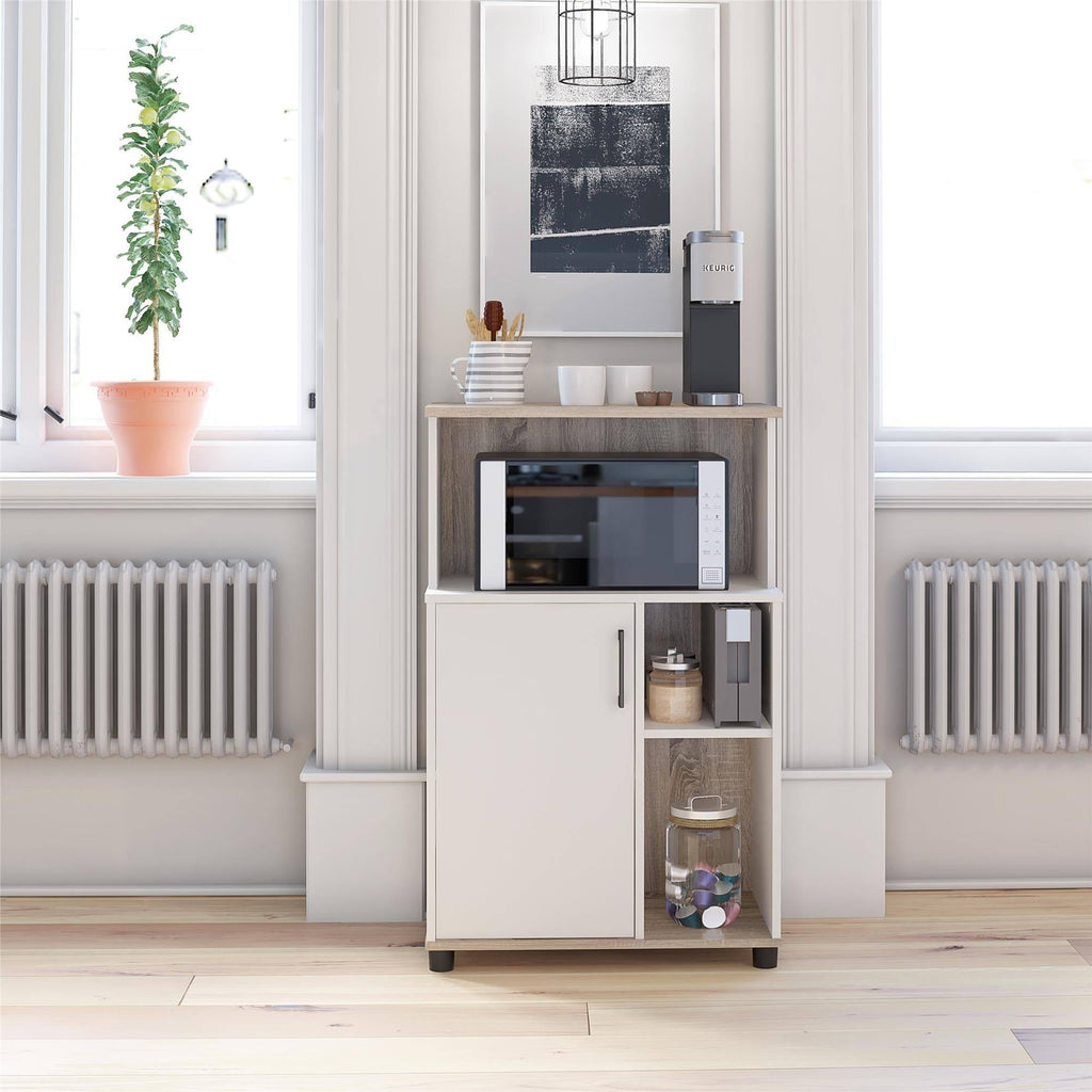 White Microwave Cart R426623