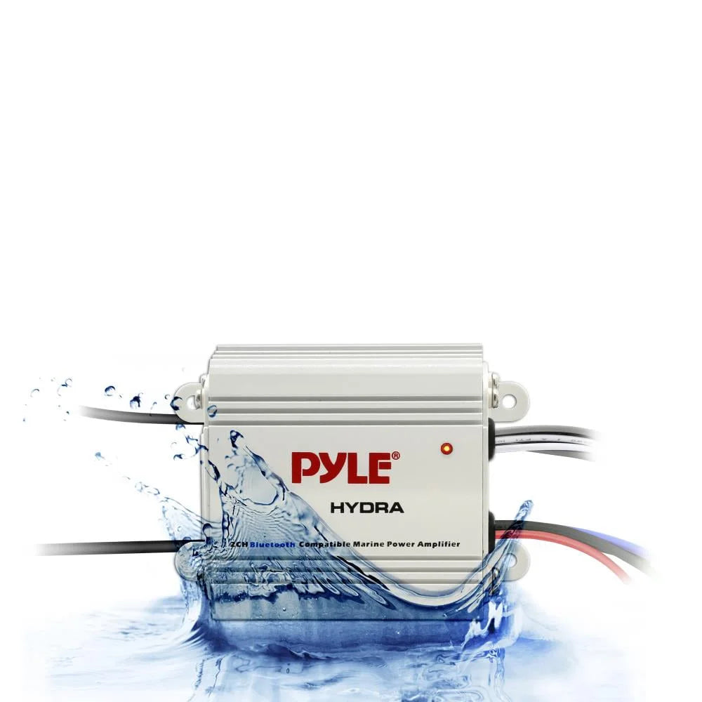 Bluetooth Marine Amplifier Kit, 2-Ch. Waterproof Power Amp System D5912