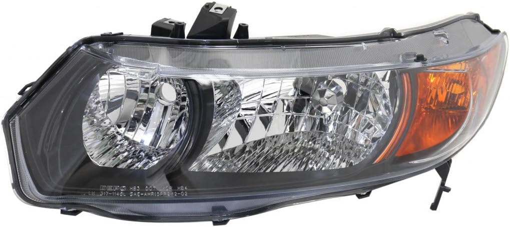 Headlight Assembly Pair for Honda Civic 2006 2007 Coupe C315495