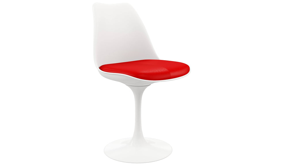 Red Faux Leather Tulip Side Chair Set of 4 O55893