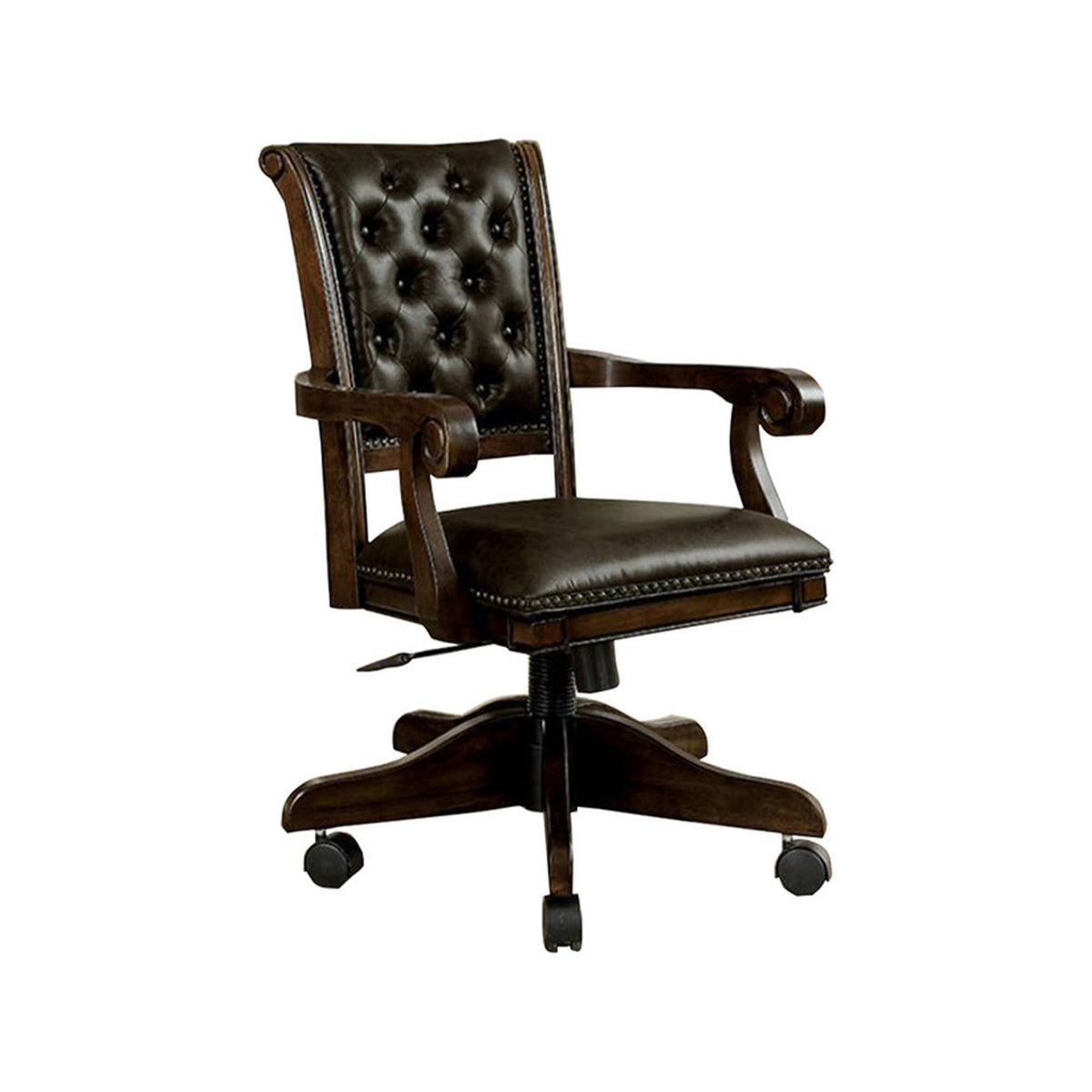 Brown Finish Contemporary Arm Chair O858686