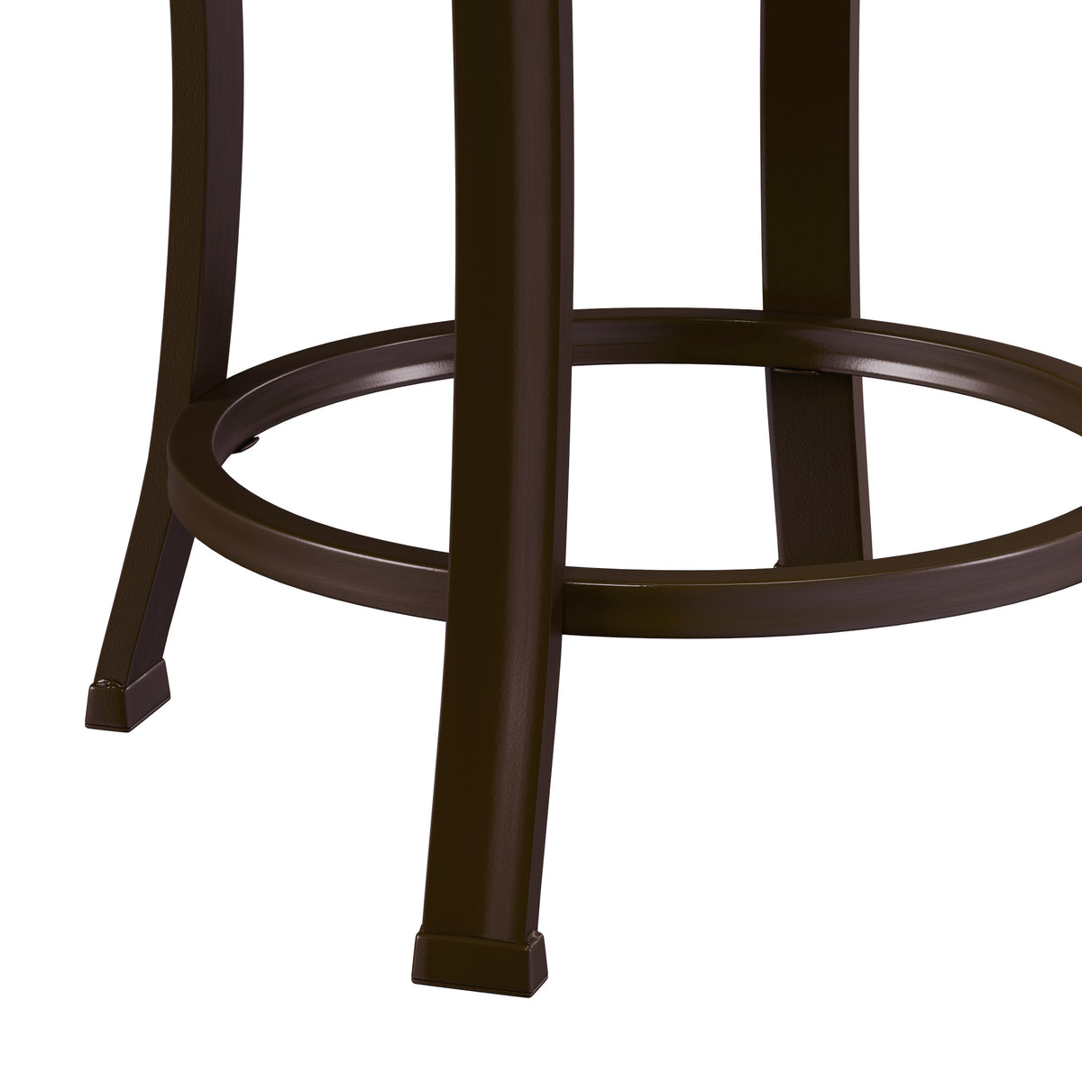 Antique Bronze Backless Metal Vanity Stool Q73088