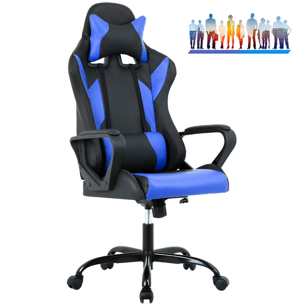 Blue Swivel Gaming Chair V3924