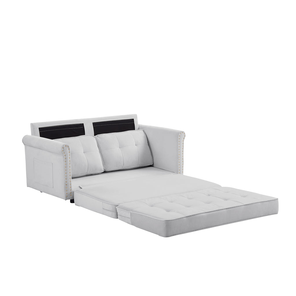 Velvet Folding Convertible Sofa Bed C62243