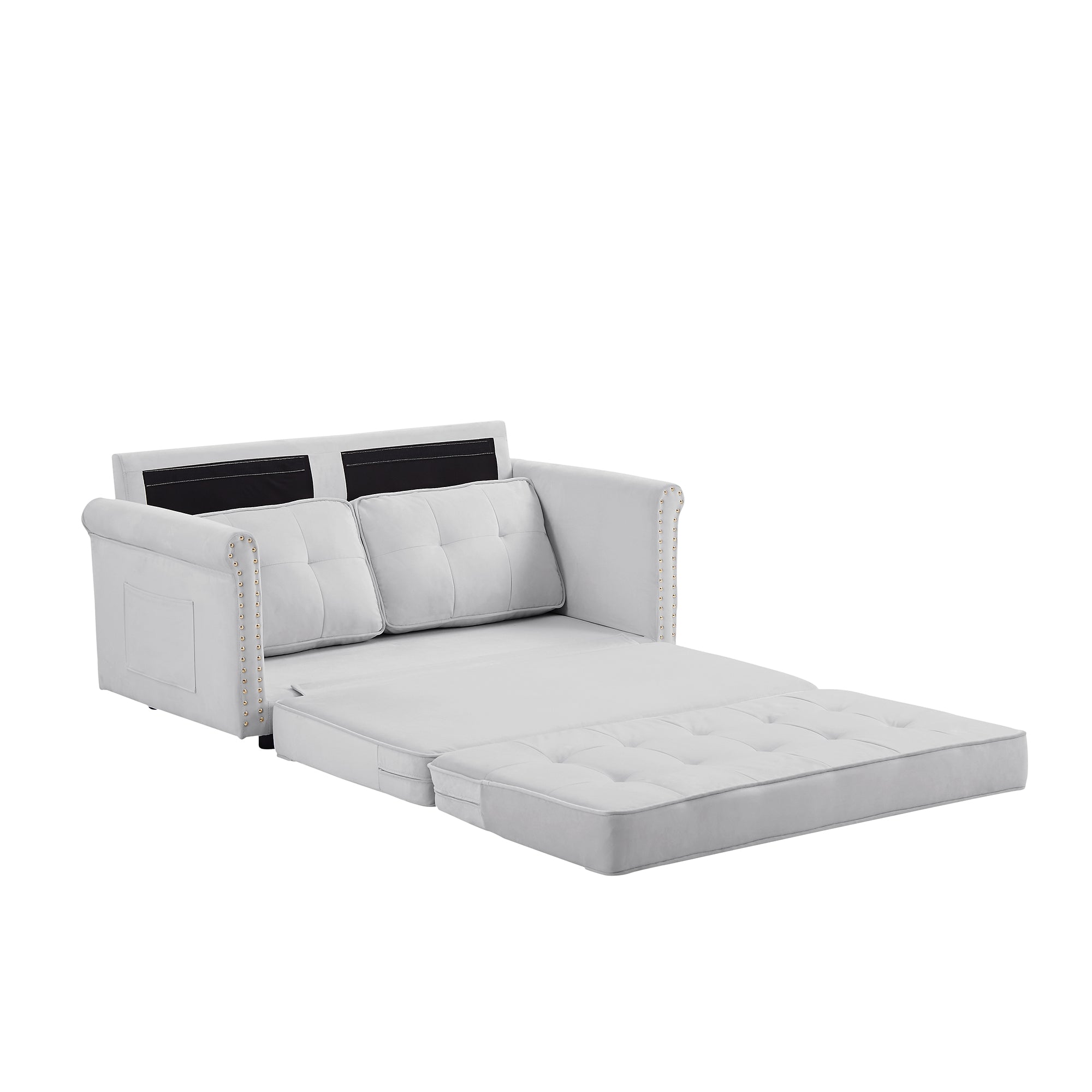 Velvet Folding Convertible Sofa Bed C62243