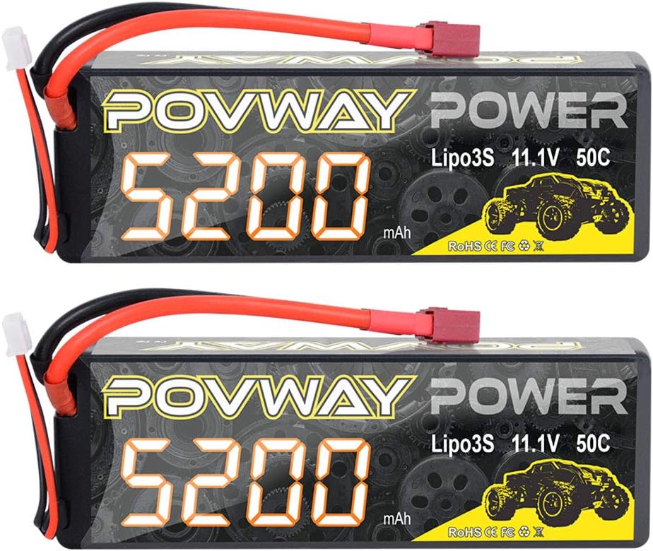 3S 11.1V 50C 5200 RC Battery Pack of 2 L4379