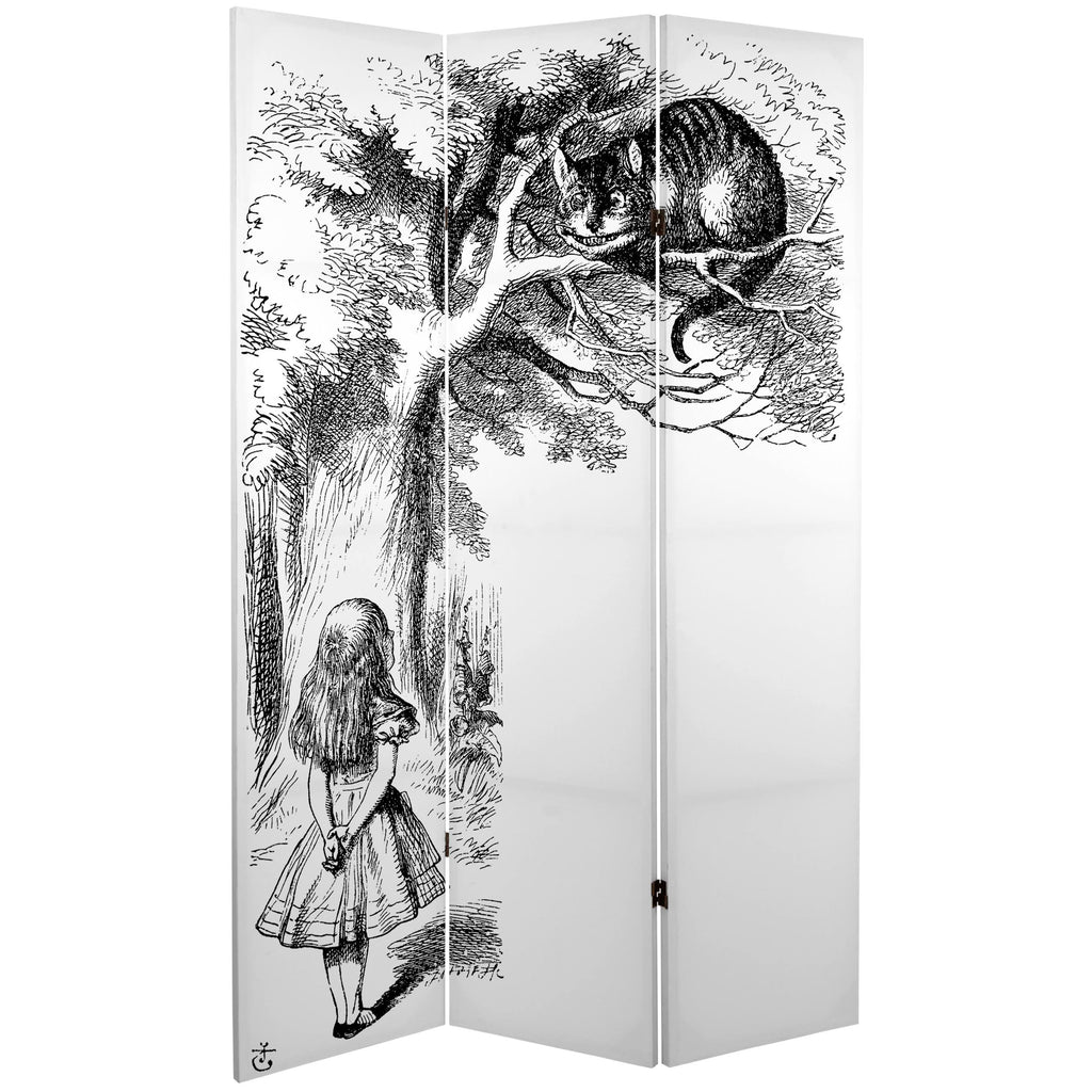 6 ft. Tall Double Sided Canvas Room Divider C119353