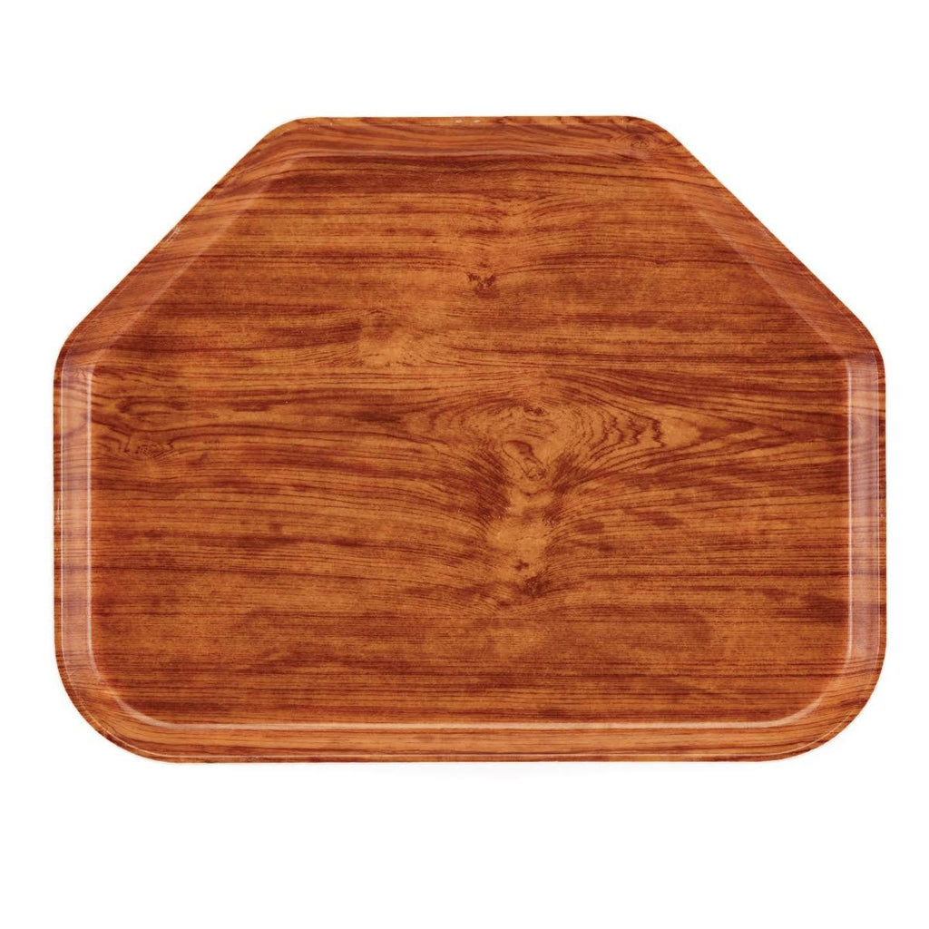 Java Teak Fiberglass Trapezoid Camtray U3791