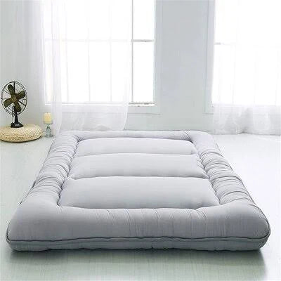 Queen Size Gray Cotton Futon Mattress W299
