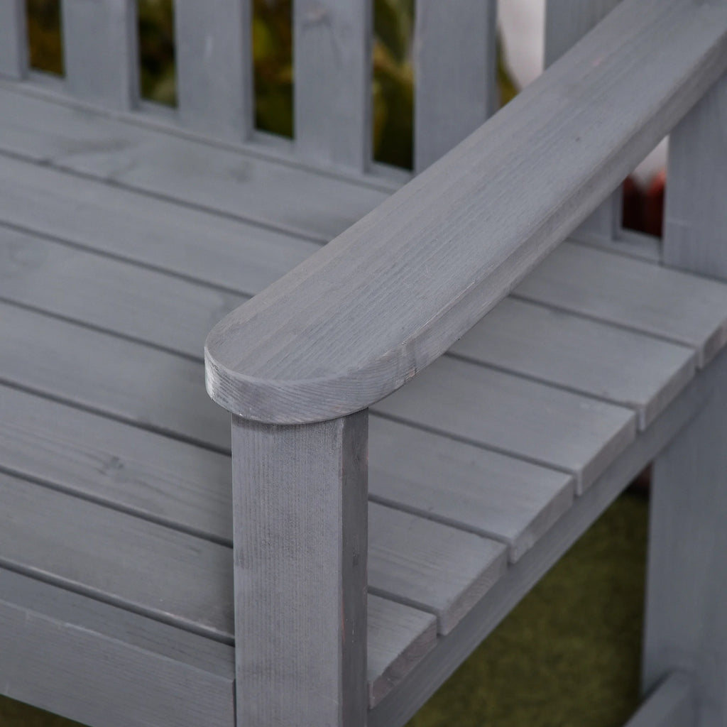 2-Person Wooden Garden Bench Patio Armchair V1999