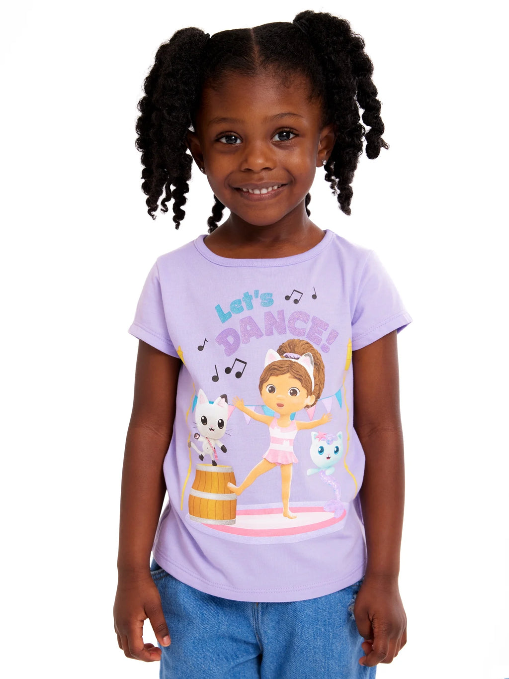 Toddler Girl Graphic Print Fashion T-Shirts, 4-Pack, Sizes 2T-5T C18386