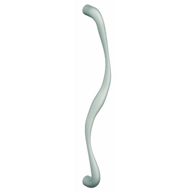 Right Hand Curved Door Pull, Bright Chrome H334145