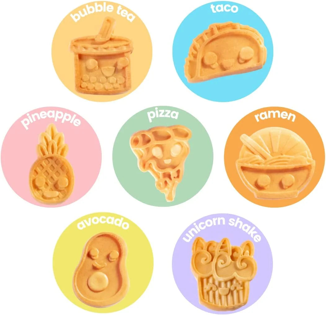Mini Waffle Maker with 7 Japanese Style Designs A882486