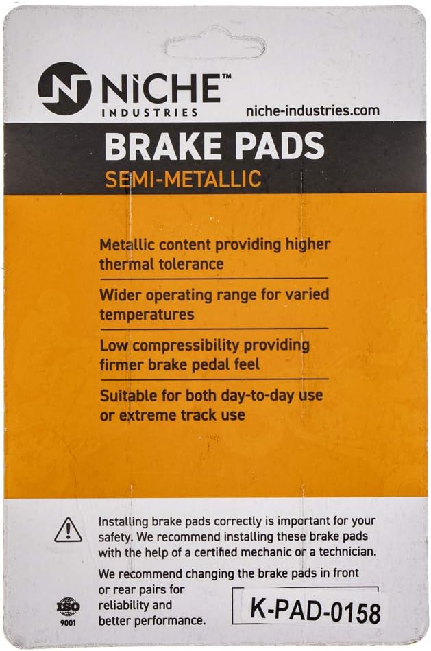 Brake Pad Set Semi-Metallic Pack of 2 Q172