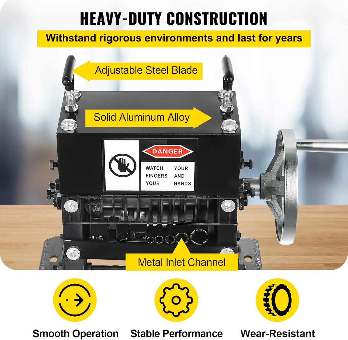 1.5-20mm 7 Channels Manual Hand Cranked Wire Stripping Machine T134145