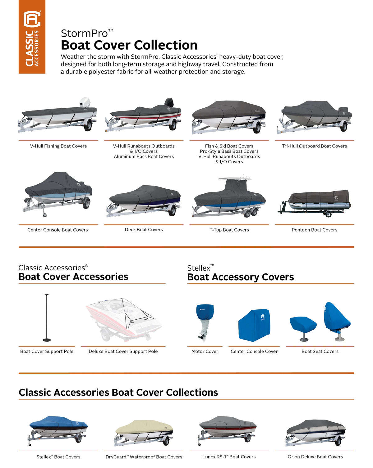 Heavy-Duty Ski & Wakeboard Tower Boat Cover S467228