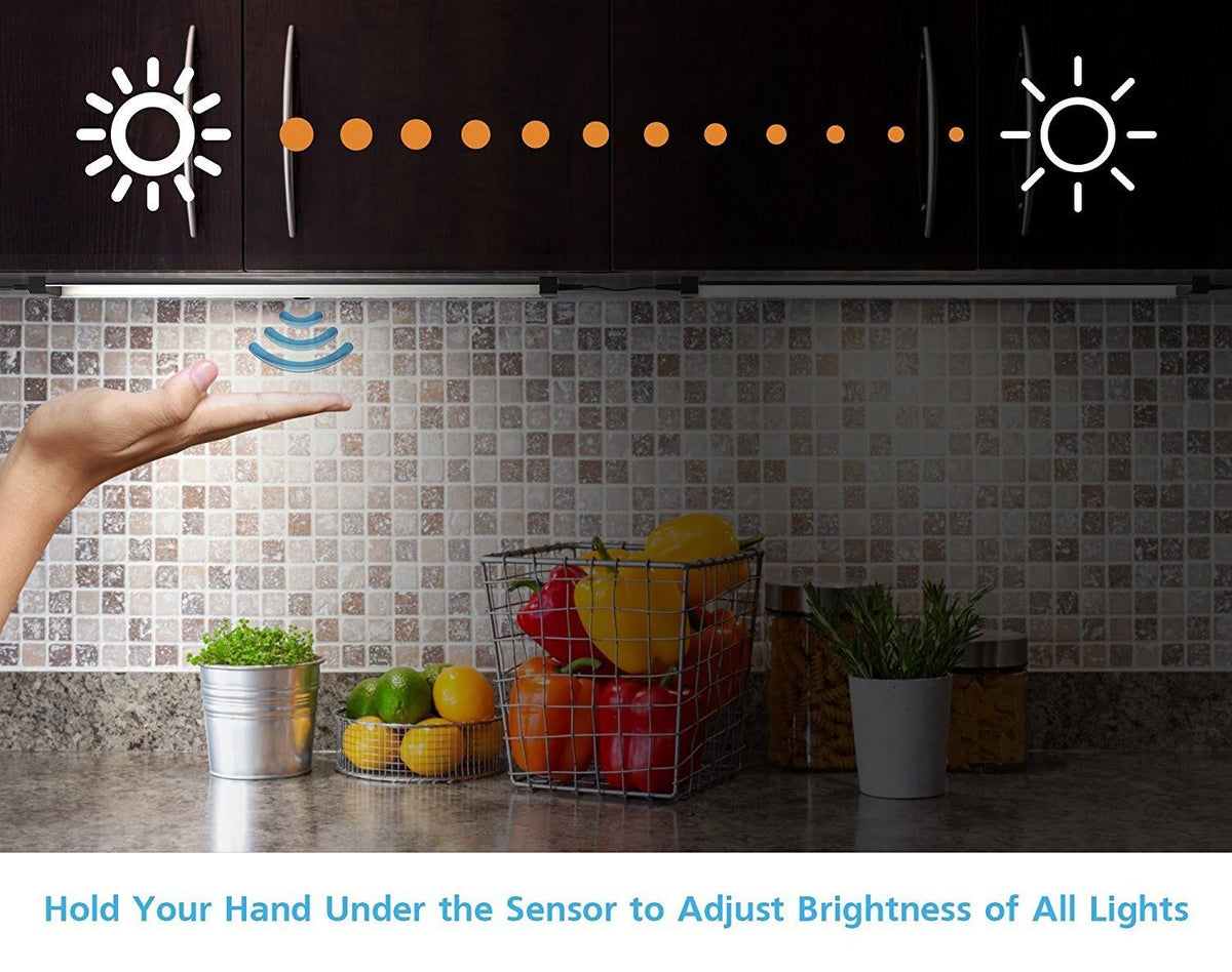 6 Panels 7 inch LED Dimmable Under Cabinet Lighting Kit I56558