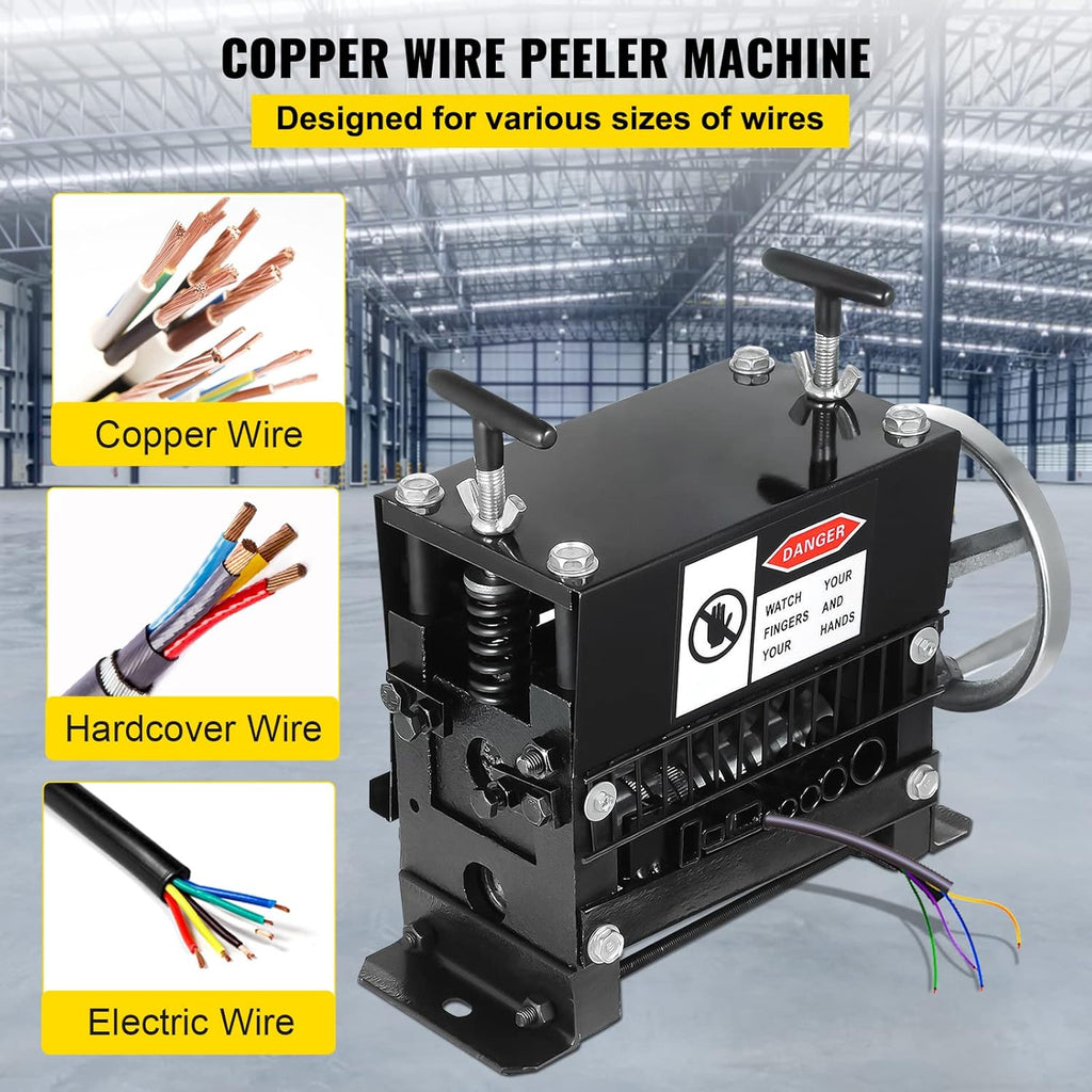 1.5-20mm 7 Channels Manual Hand Cranked Wire Stripping Machine T134145