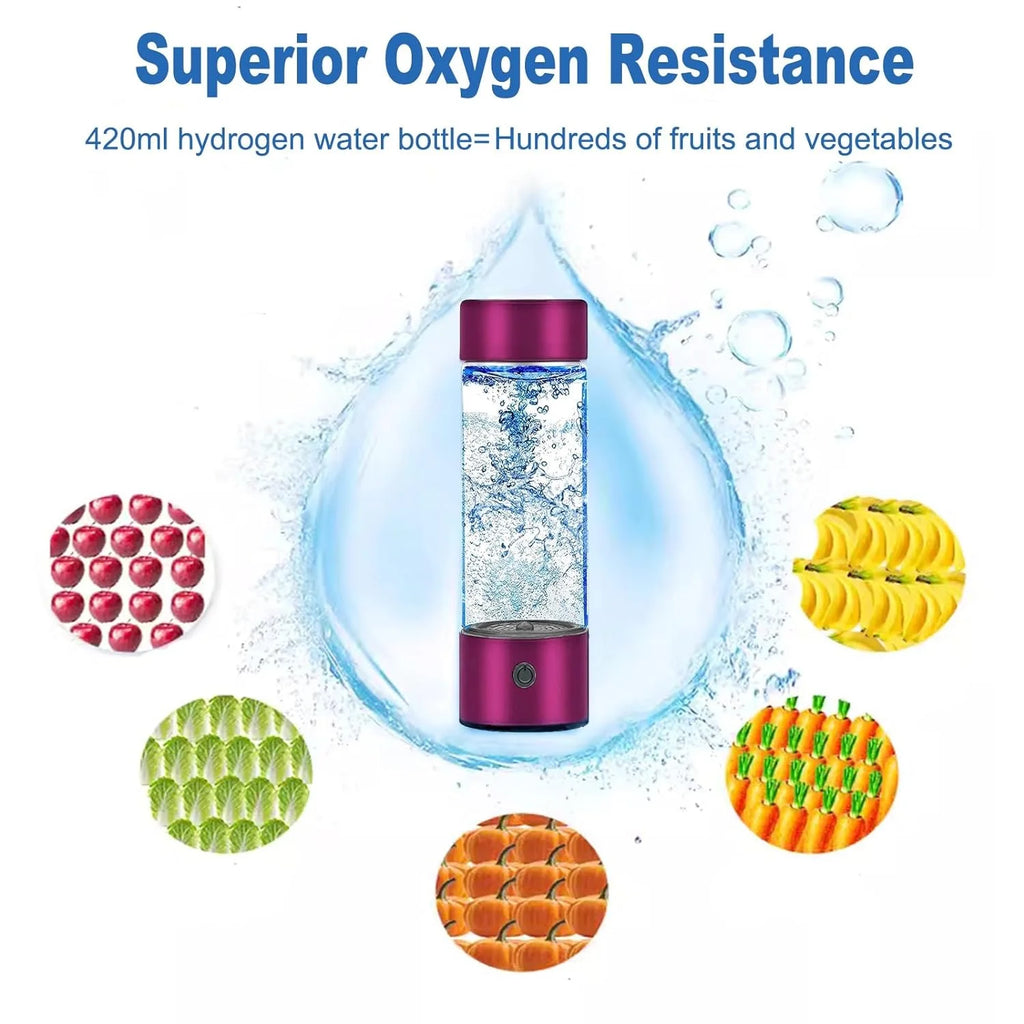 Hydrogen Water Bottle with Built-in LED Light Y60152