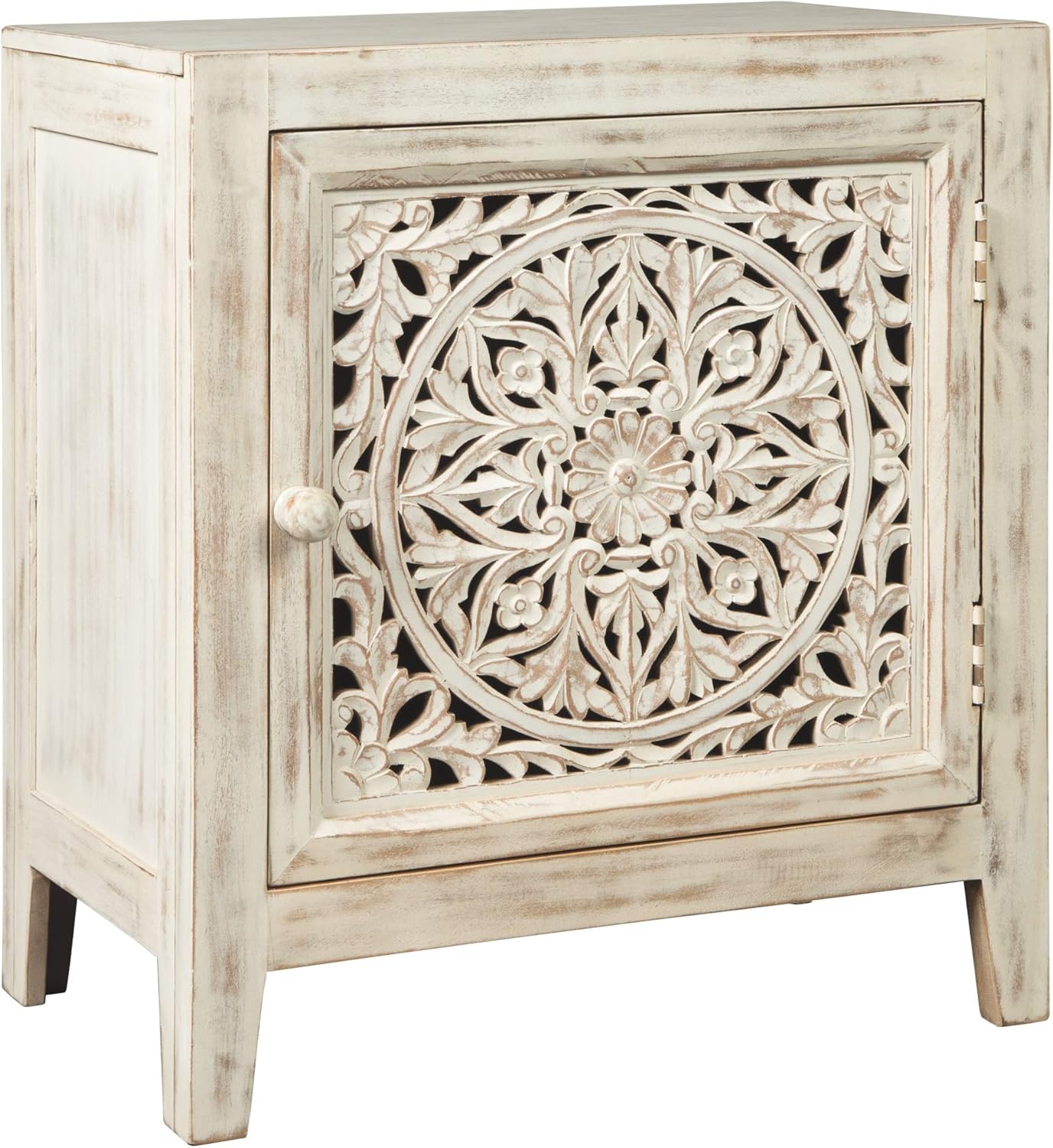 Vintage White Accent Cabinet R96378