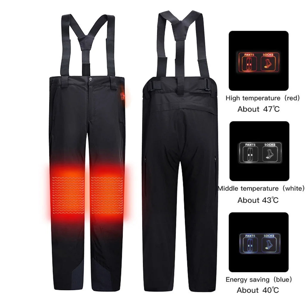 USB Smart Heating Waterproof Ski Pants W49735