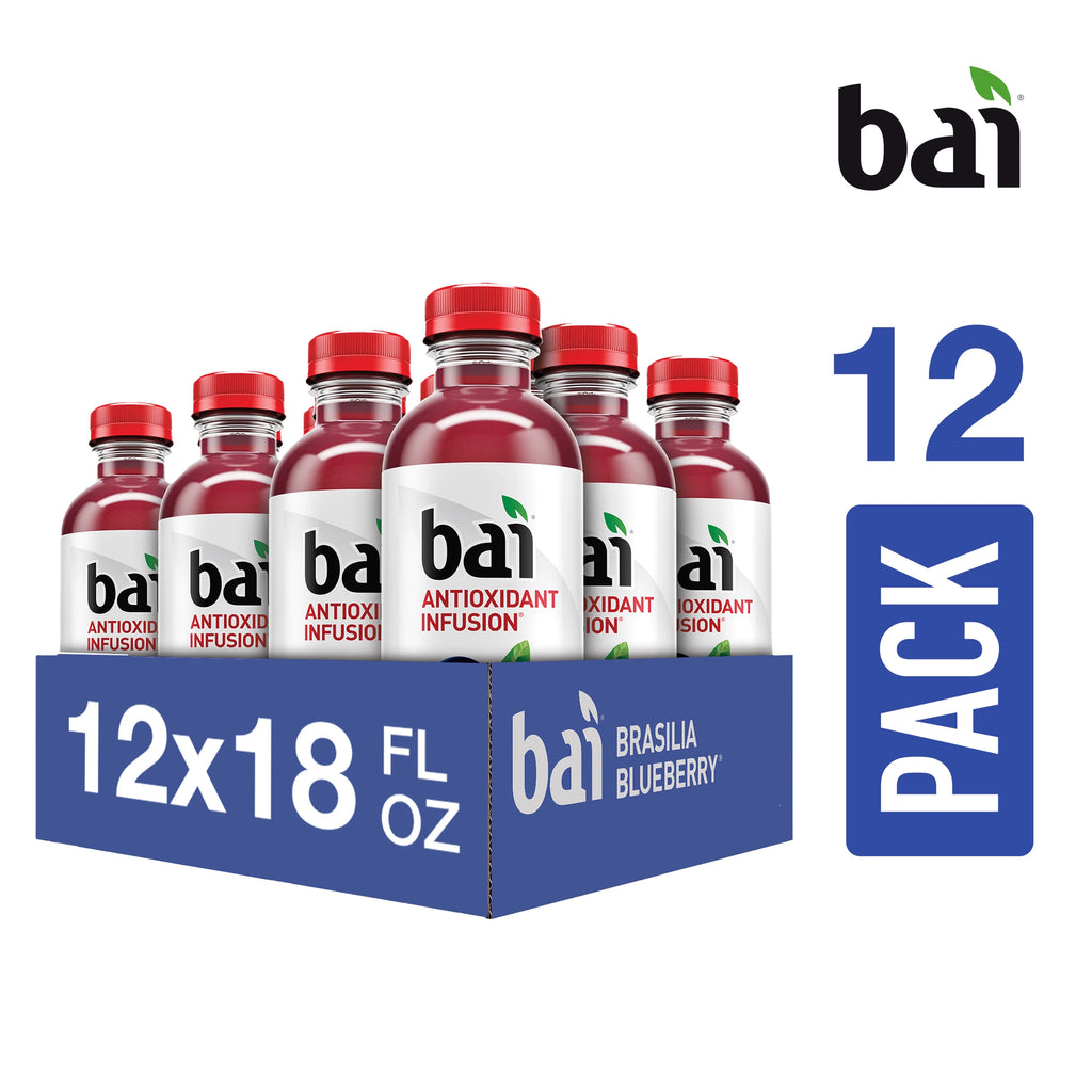 Gluten-Free Brasilia Blueberry Antioxidant Drink, 18 Fl Oz, 12 Pack Bottles I983085