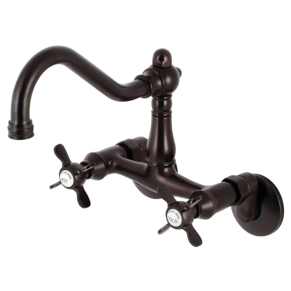 Oil Rubbed Bronze Wall Mount Kitchen Faucet L99295