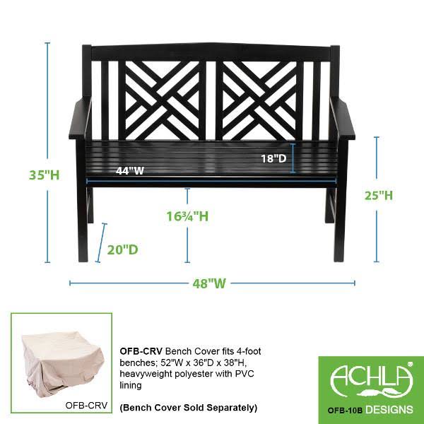 White Fretwork Bench Y6650