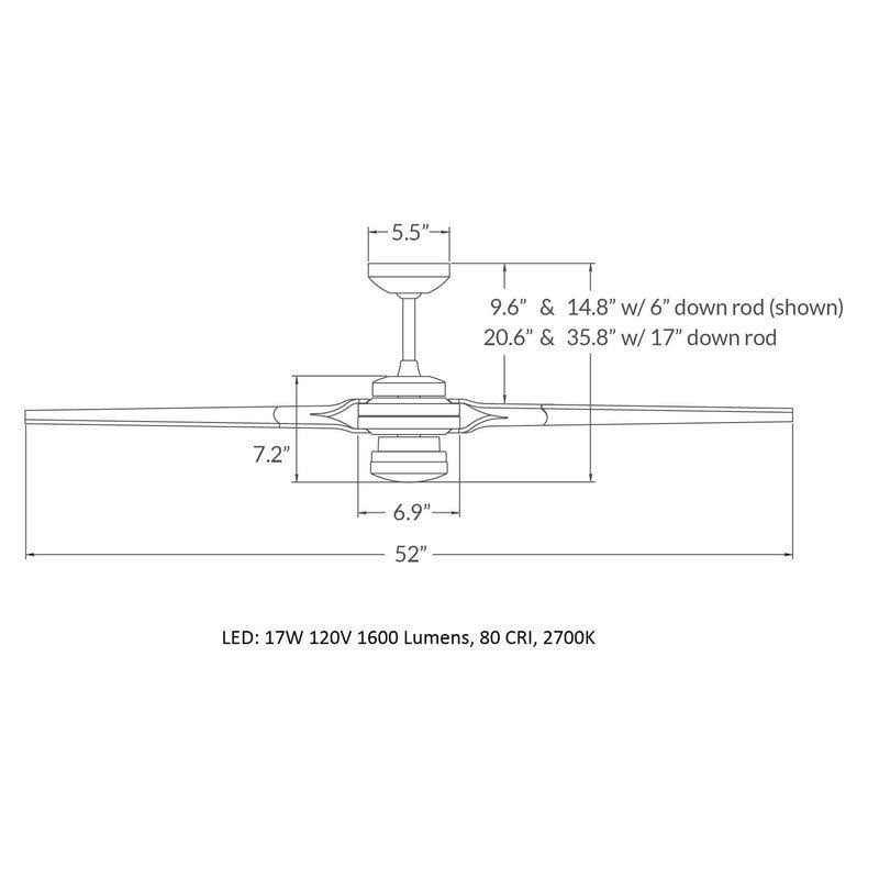 Torsion 52x22 Ceiling Fan M308423
