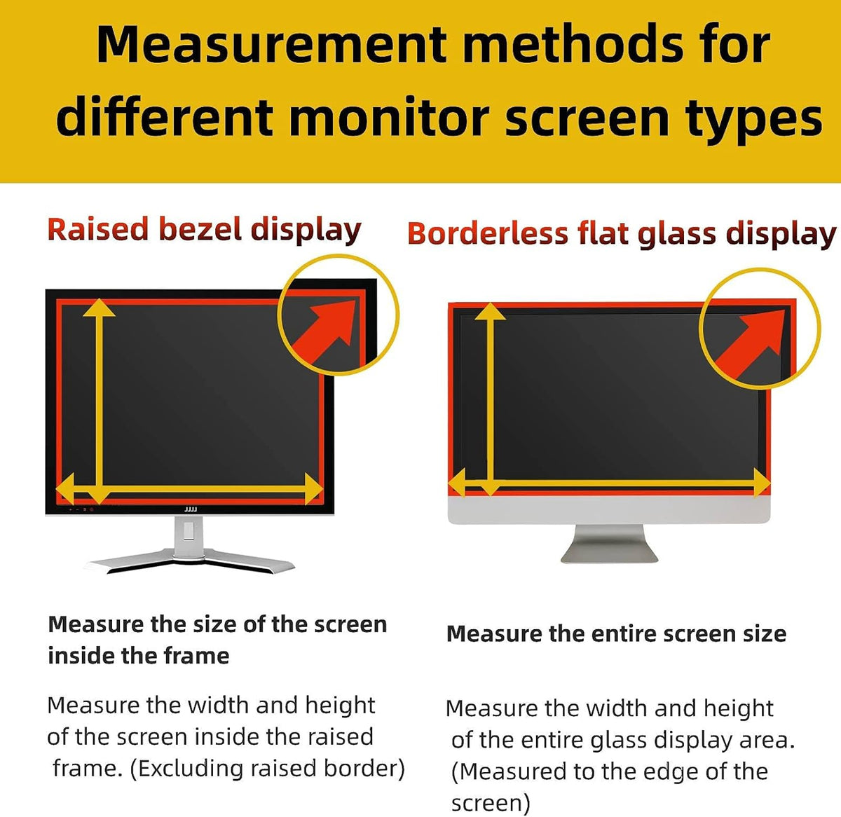 24 Inch Computer Privacy Screen Filter for 16:9 Widescreen Monitor, Transparent Black Pack of 2 F68888