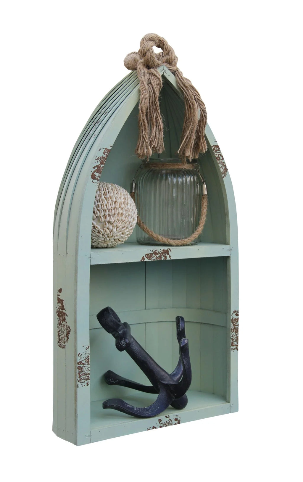 Small Canoe Shelf with Rope Z5565