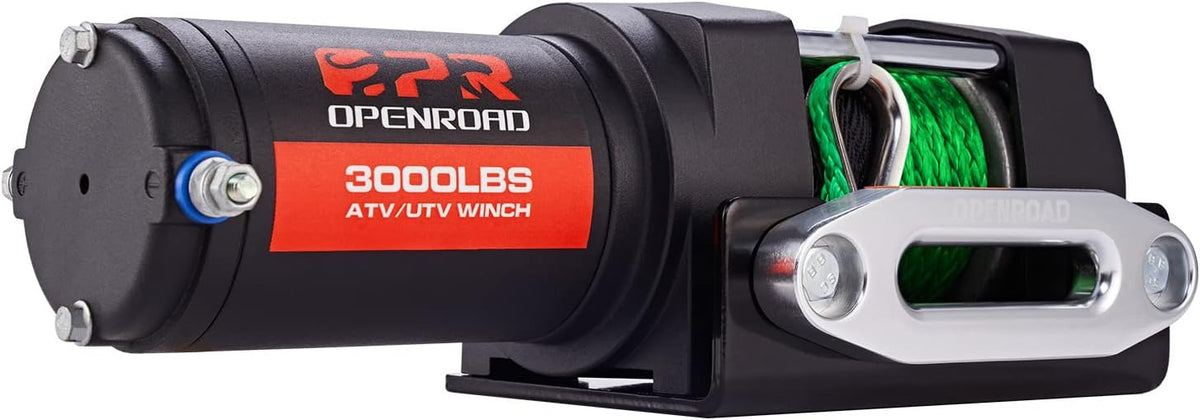 ATV Winch 3000lbs 12V Electric Winch with Wireless Remote Control Mounting Bracket W5168