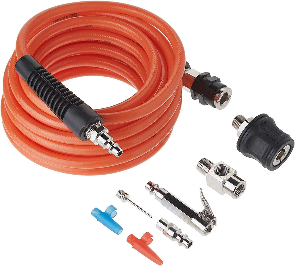 ARB Inflation Kit Air Compressor and Orange Air Hose Pump Up Kit with Quick Fitting Bundle On Board System C817113