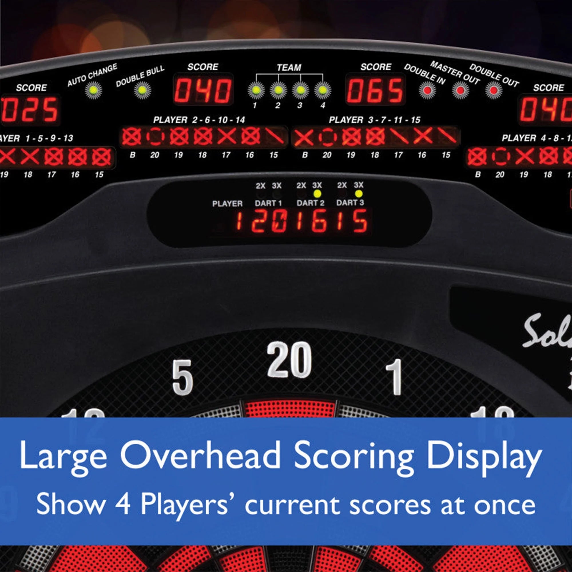 Electronic Home Wall Dart Board with 43 Games M464