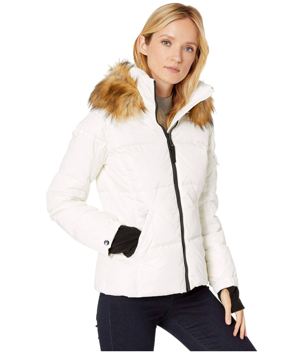 Matte Faux Fur White/Natural Large I7526