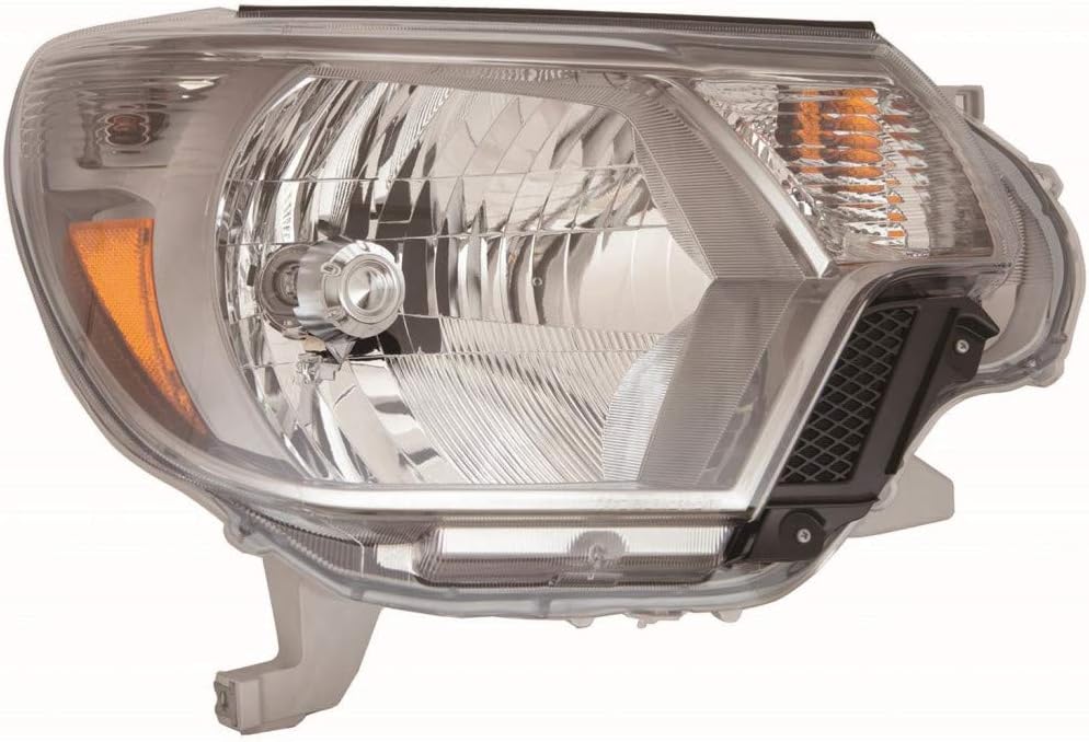 Driver Side Headlight Assembly for Toyota Tacoma 2014 2015 Black Bezel V335