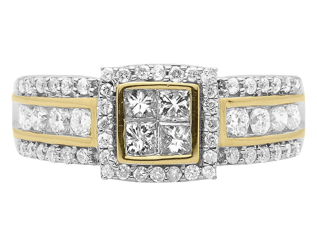 10k Yellow Gold Princess Diamond Engagement Ring (1.02 ct) G652484