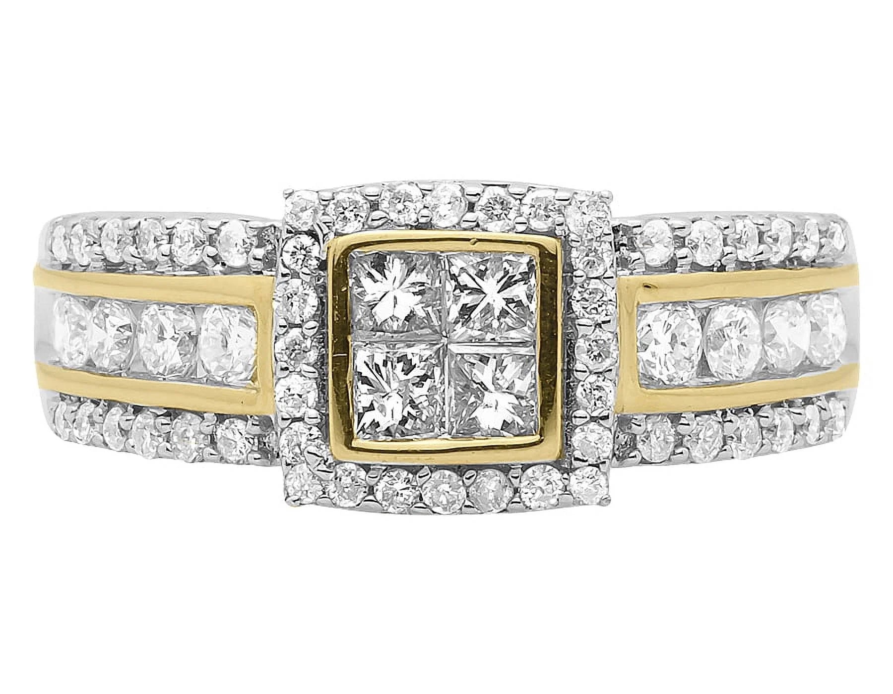10k Yellow Gold Princess Diamond Engagement Ring (1.02 ct) G652484