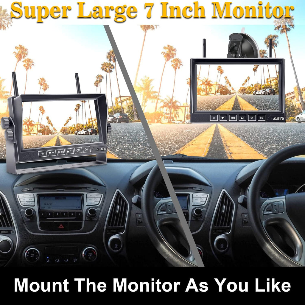 HD 1080P Digital Wireless Backup Camera with 7 Inch DVR Monitor K281642