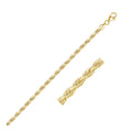 14k Yellow Gold Diamond Cut Rope Chain 20 in J681907