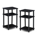 3-Tier 2-Pack End Table, Americano/Black E701969