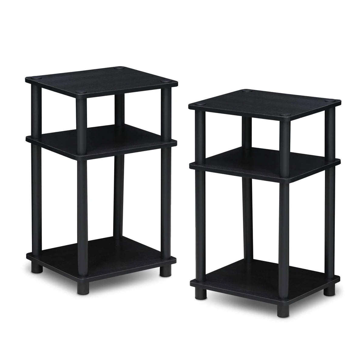 3-Tier 2-Pack End Table, Americano/Black E701969