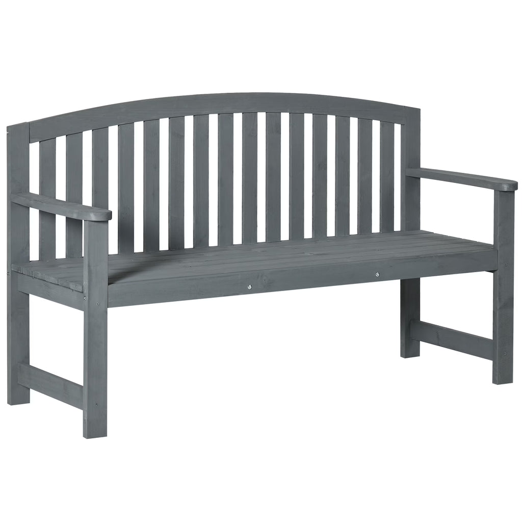2-Person Wooden Garden Bench Patio Armchair V1999
