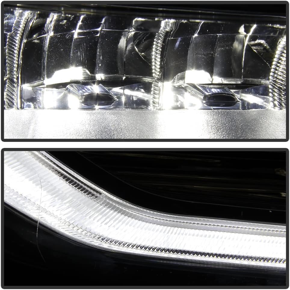Smoked Chrome Housing LED Headlight Assembly Passenger Side W326241