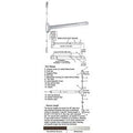 Surface Rod Panic Exit Device 48x22 Satin Aluminum L6594