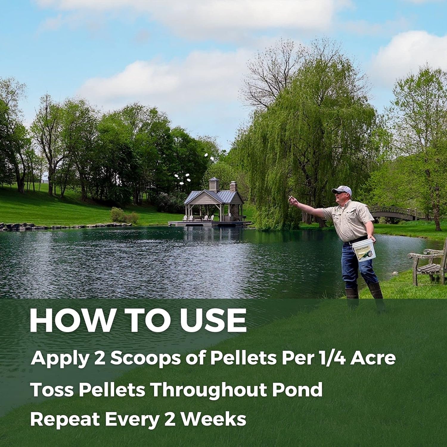 Muck Remover Pellets 25 lb Pond Sludge Remover S654